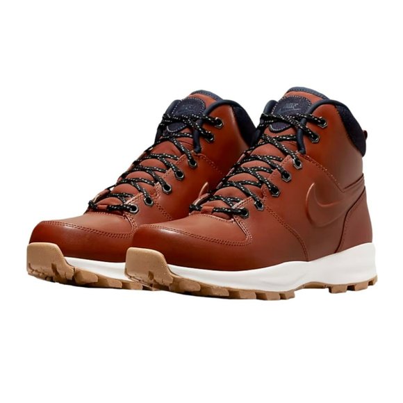 RARE Nike Manoa Leather SE High Boot Size 10 Rugged Orange Denim DC8892-800 NWOB